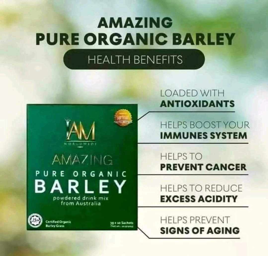 Amazing Pure Organic Barley from Australia 3 Boxes