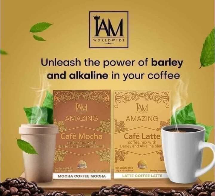 Amazing Cafe Latte with Barley and Alkaline