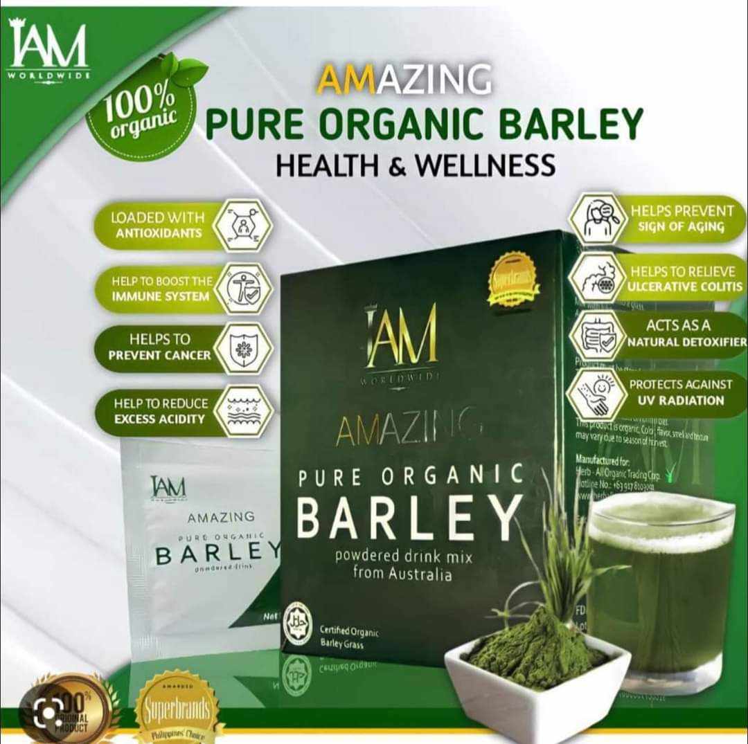 Amazing Pure Organic Barley from Australia 3 Boxes