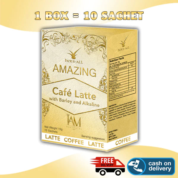 Amazing Cafe Latte with Barley and Alkaline