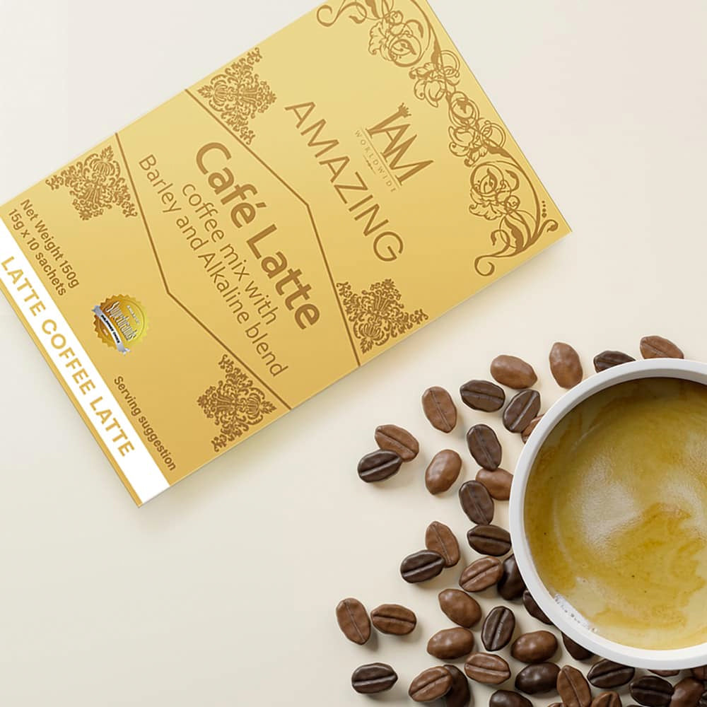 Amazing Cafe Latte with Barley and Alkaline