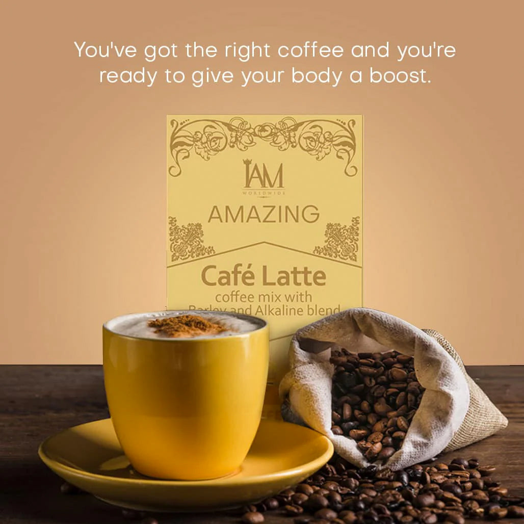 Amazing Cafe Latte with Barley and Alkaline