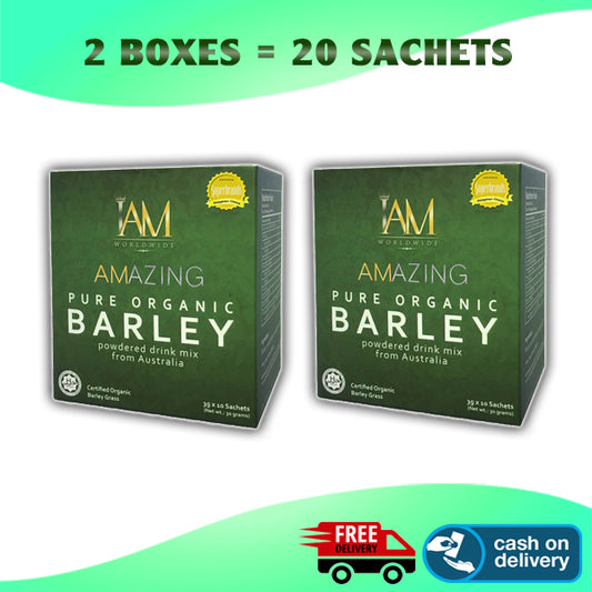 Amazing Pure Organic Barley from Australia 2 Boxes